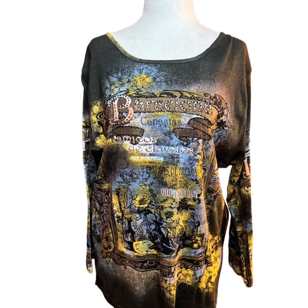 Jane Ashley y2k Barcelona top NWT